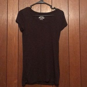 Plain brown shirt barely worn size medium